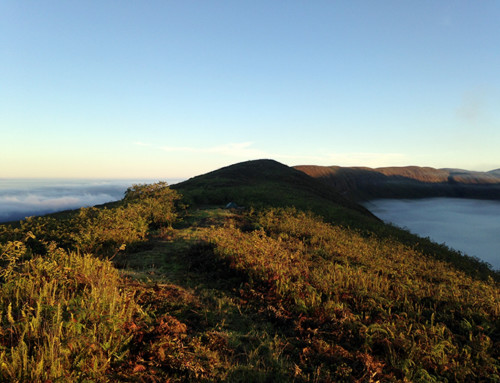 Camping on Sierra Negra Volcano